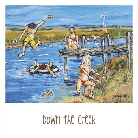 Greeting Card - Down The Creek