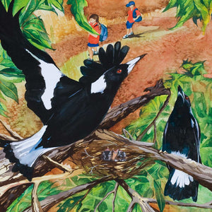 Greeting Card - A Magpie Lark